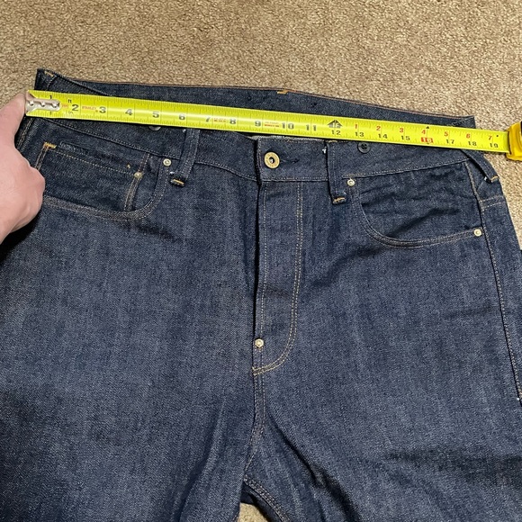 G-STAR RAW ESSENTIALS “U.S. FIRST LUMBER” SHORTS RAW SELVEDGE CONE MILLS 34W NEW - Picture 12 of 16